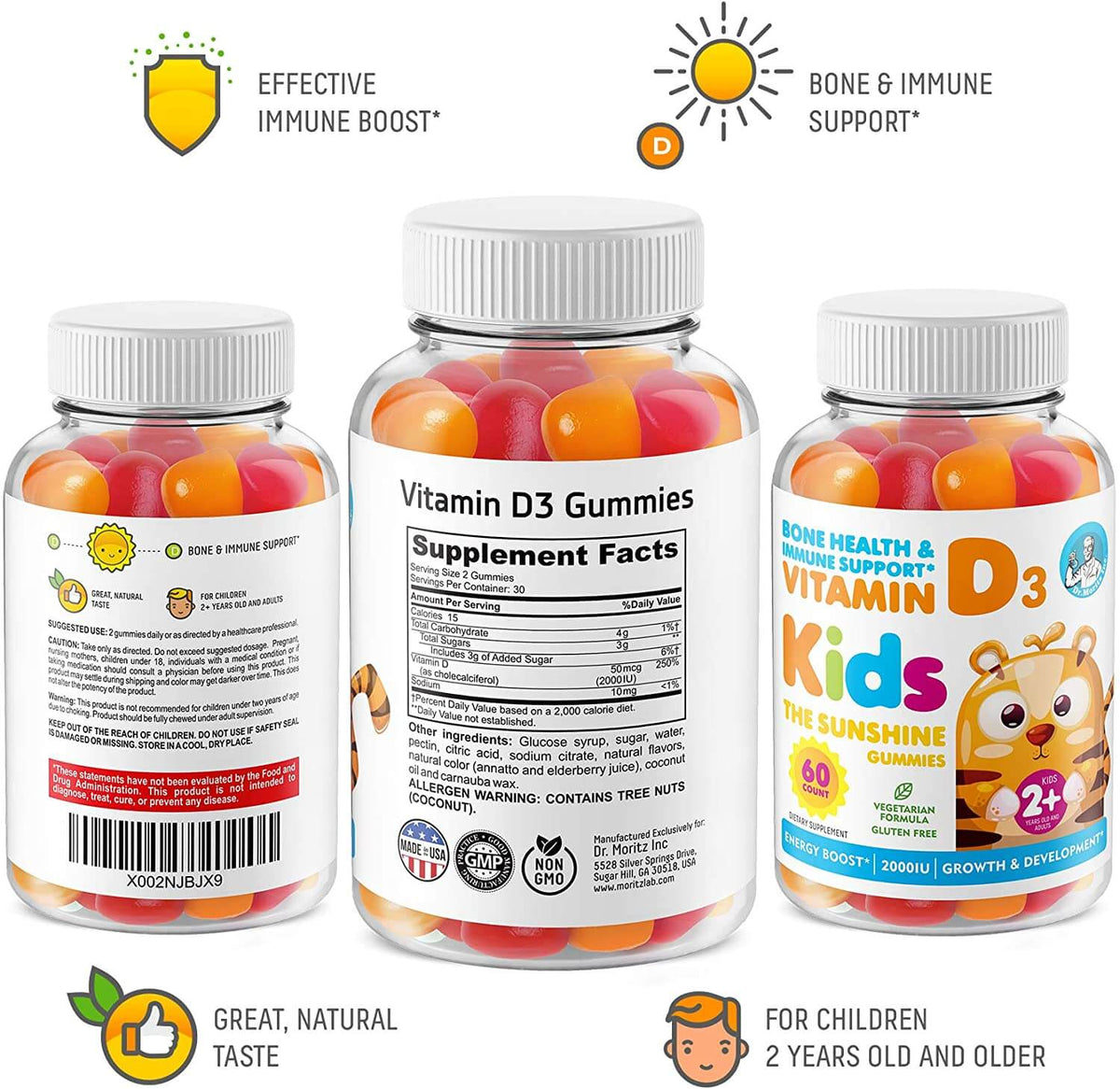 Vitamin D Gummies For Kids & Adults - Dr. Moritz